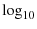 $\log_{10}$